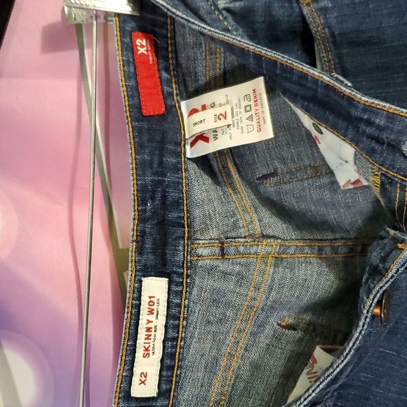 X2 SKINNY WO1 ULTRA LOW RISE SKINNY LEG QUALITY WOMEN'S DENEM S2 SHORT - Picture 4 of 4